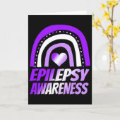 Epilepsy Awareness Epilepsy Kids Men Women Warrior Kaart (Gele Bloem)