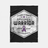 Epilepsy Awareness Epilepsy Warrior Since 2007  Fleece Deken (Voorkant)