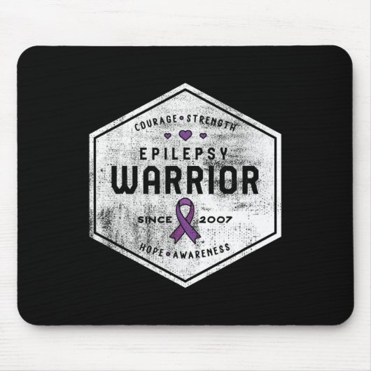 Epilepsy Awareness Epilepsy Warrior Since 2007  Muismat (Voorkant)
