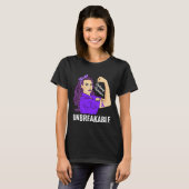 Epilepsy Awareness Epileptic Purple Ribbon Warrior T-shirt (Voorkant volledig)