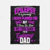Epilepsy Awareness Epileptic Seizure Disorder Fath Fleece Deken (Voorkant)