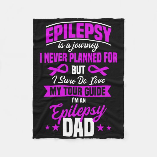 Epilepsy Awareness Epileptic Seizure Disorder Fath Fleece Deken (Voorkant)
