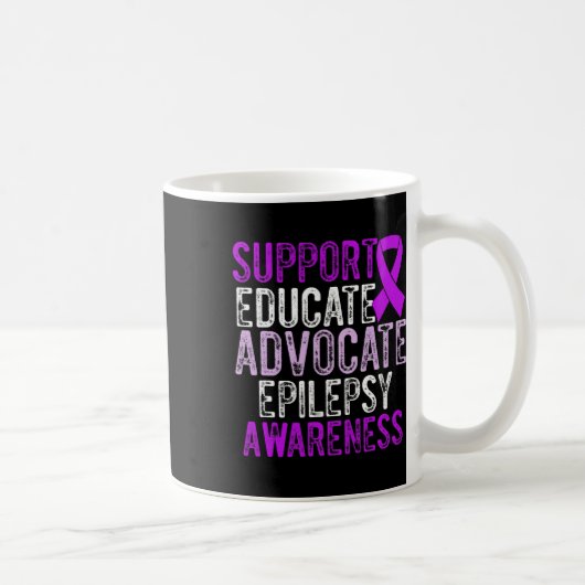 Epilepsy Awareness Epileptic Warrior Survivor 10  Koffiemok (Rechts)