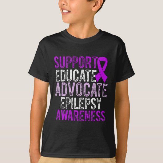 Epilepsy Awareness Epileptic Warrior Survivor 10 T-shirt (Voorkant)