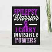 Epilepsy Awareness Epileptic Warrior Survivor 11  Kaart (Voorkant)