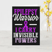 Epilepsy Awareness Epileptic Warrior Survivor 11  Kaart (Gele Bloem)