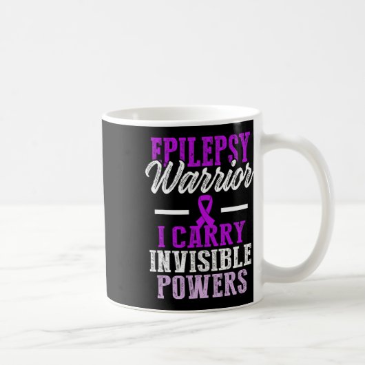 Epilepsy Awareness Epileptic Warrior Survivor 11  Koffiemok (Rechts)