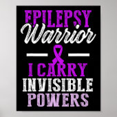 Epilepsy Awareness Epileptic Warrior Survivor 11  Poster (Voorkant)