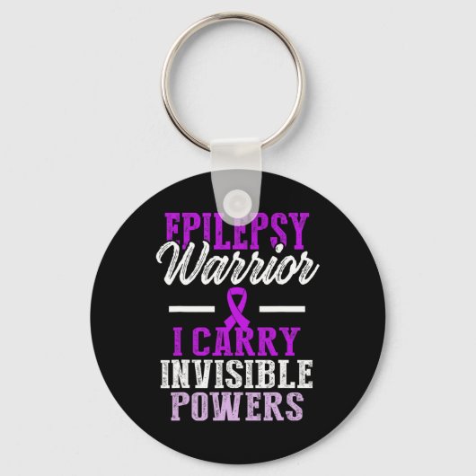 Epilepsy Awareness Epileptic Warrior Survivor 11 Sleutelhanger (Voorkant)