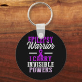 Epilepsy Awareness Epileptic Warrior Survivor 11 Sleutelhanger (Voorkant)