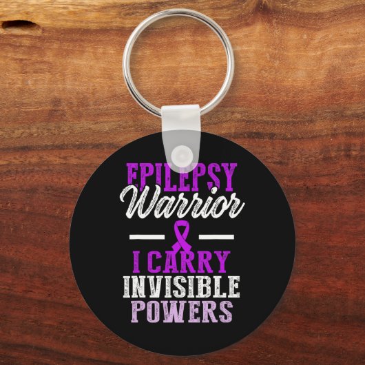 Epilepsy Awareness Epileptic Warrior Survivor 11 Sleutelhanger (Voorkant)