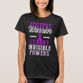 Epilepsy Awareness Epileptic Warrior Survivor 11  T-shirt (Voorkant)