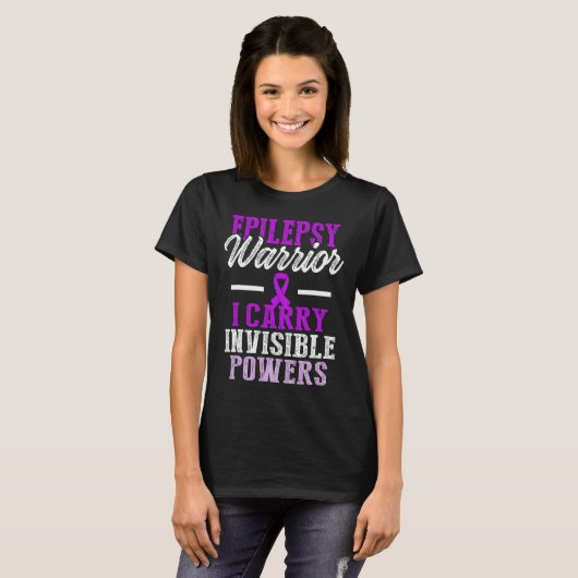Epilepsy Awareness Epileptic Warrior Survivor 11  T-shirt (Voorkant volledig)