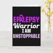 Epilepsy Awareness Epileptic Warrior Survivor 15  Kaart (Gele Bloem)