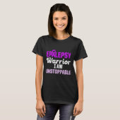Epilepsy Awareness Epileptic Warrior Survivor 15 T-shirt (Voorkant volledig)