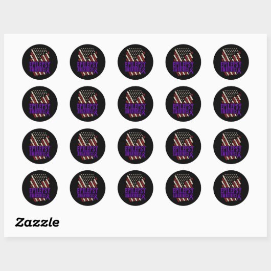 Epilepsy Awareness Epileptic Warrior Survivor 17  Ronde Sticker (Vel)