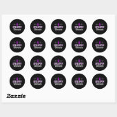 Epilepsy Awareness Epileptic Warrior Survivor 18 Ronde Sticker (Vel)