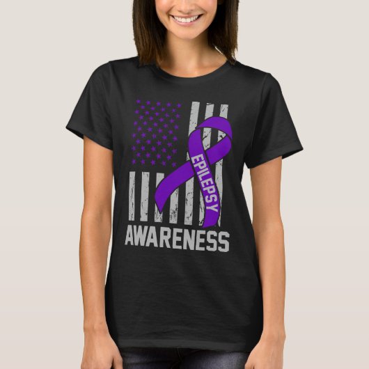 Epilepsy Awareness Epileptic Warrior Survivor 19 T-shirt (Voorkant)