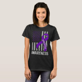 Epilepsy Awareness Epileptic Warrior Survivor 19 T-shirt (Voorkant volledig)