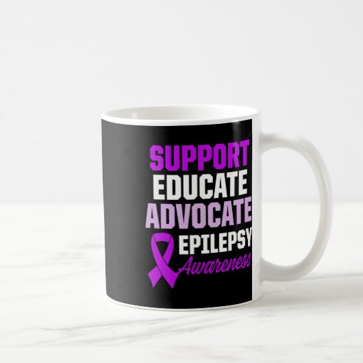 Epilepsy Awareness Epileptic Warrior Survivor 1 Koffiemok (Rechts)