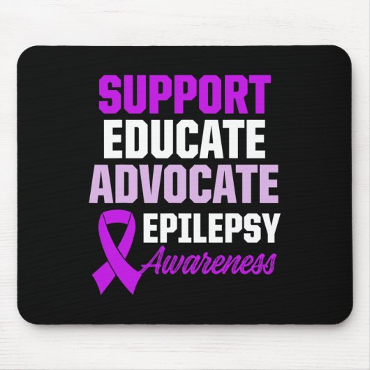 Epilepsy Awareness Epileptic Warrior Survivor 1 Muismat (Voorkant)