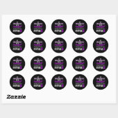 Epilepsy Awareness Epileptic Warrior Survivor 21  Ronde Sticker (Vel)