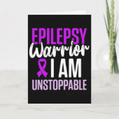 Epilepsy Awareness Epileptic Warrior Survivor 23  Kaart (Voorkant)