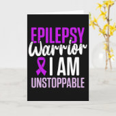 Epilepsy Awareness Epileptic Warrior Survivor 23  Kaart (Gele Bloem)