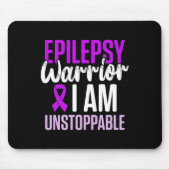 Epilepsy Awareness Epileptic Warrior Survivor 23  Muismat (Voorkant)