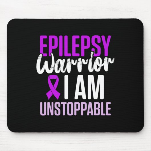 Epilepsy Awareness Epileptic Warrior Survivor 23  Muismat (Voorkant)