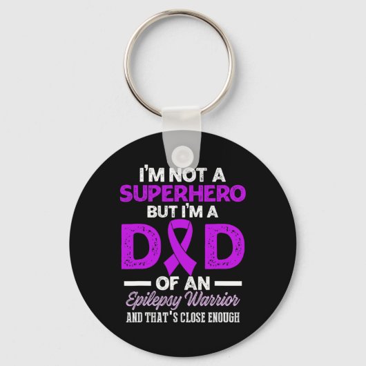 Epilepsy Awareness Epileptic Warrior Survivor 26  Sleutelhanger (Voorkant)