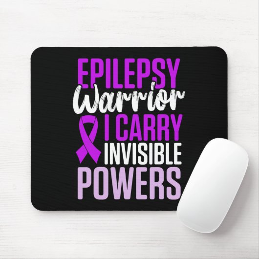 Epilepsy Awareness Epileptic Warrior Survivor 27  Muismat (Met muis)