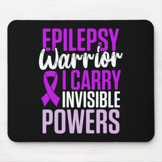 Epilepsy Awareness Epileptic Warrior Survivor 27  Muismat (Voorkant)