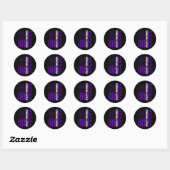 Epilepsy Awareness Epileptic Warrior Survivor 29  Ronde Sticker (Vel)