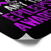 Epilepsy Awareness Epileptic Warrior Survivor 5 Poster (Hoek)