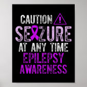 Epilepsy Awareness Epileptic Warrior Survivor 5  Poster (Voorkant)