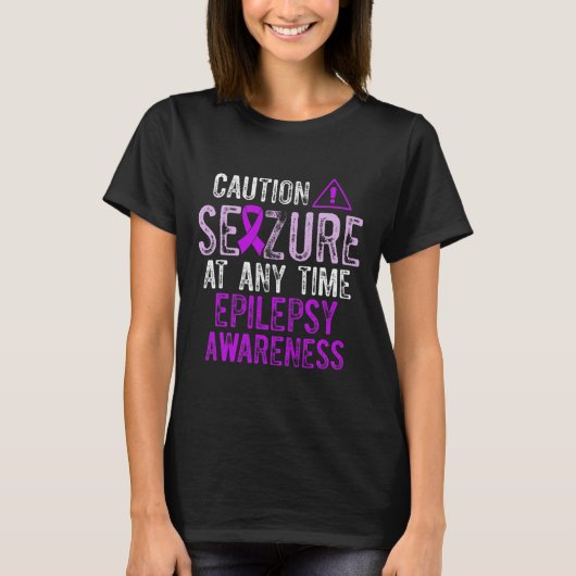 Epilepsy Awareness Epileptic Warrior Survivor 5 T-shirt (Voorkant)