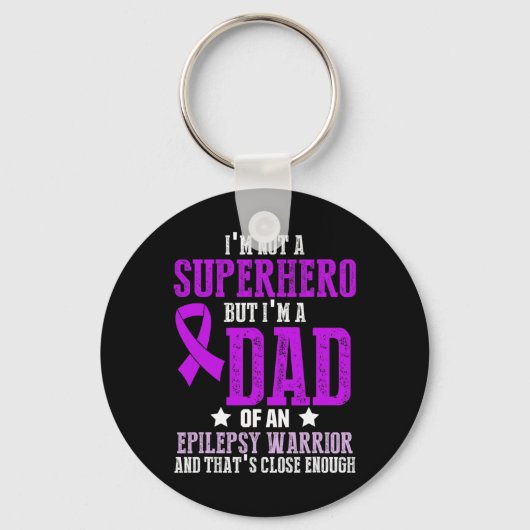 Epilepsy Awareness Epileptic Warrior Survivor 6 Sleutelhanger (Voorkant)