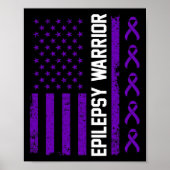 Epilepsy Awareness Epileptic Warrior Survivor 7 Poster (Voorkant)