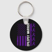 Epilepsy Awareness Epileptic Warrior Survivor 7  Sleutelhanger (Voorkant)
