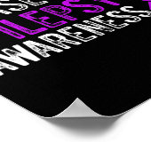 Epilepsy Awareness Epileptic Warrior Survivor 9 Poster (Hoek)