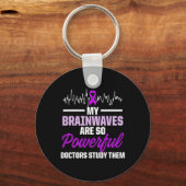 Epilepsy Awareness Epileptic Warrior Survivor  Sleutelhanger (Voorkant)