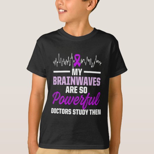 Epilepsy Awareness Epileptic Warrior Survivor  T-shirt (Voorkant)