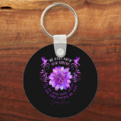 Epilepsy Awareness Flower We weten niet hoe sterk Sleutelhanger (Voorkant)