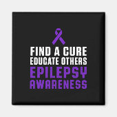 Epilepsy Awareness Fun Healthy Epileptic Warrior S Magneet (Voorkant)