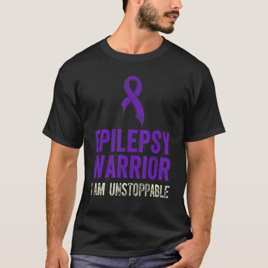 Epilepsy Awareness Fun Medical Epileptic Warrior S T-shirt (Voorkant)