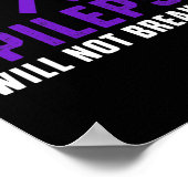 Epilepsy Awareness Fun Therapists Epileptic Warrio Poster (Hoek)