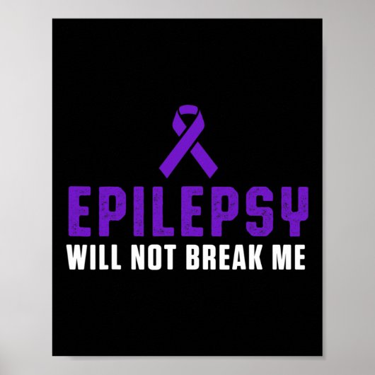 Epilepsy Awareness Fun Therapists Epileptic Warrio Poster (Voorkant)