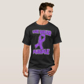 Epilepsy Awareness Great Purple Ribbon  Epilepsy A T-shirt (Voorkant volledig)