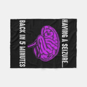 Epilepsy Awareness Having Seizure Epileptic Warrio Fleece Deken (Voorkant (Horizontaal))